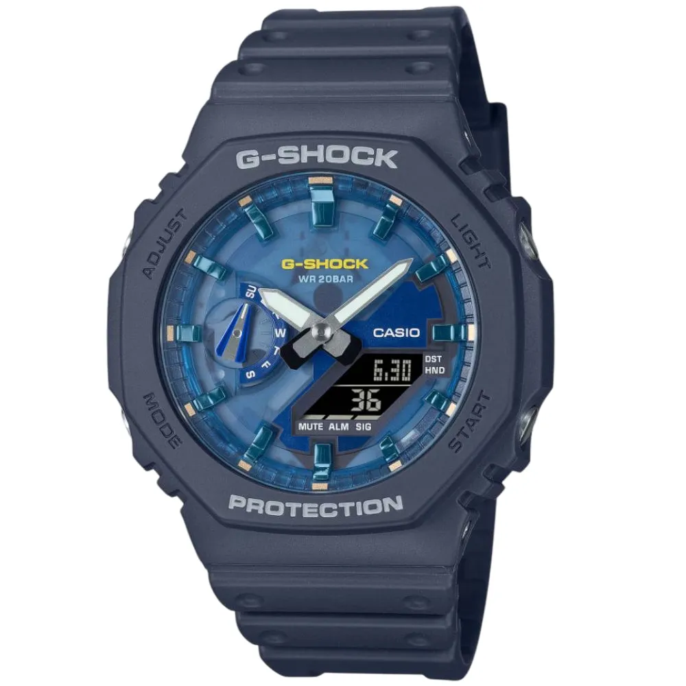 CASIO G-SHOCK ANALOG-DIGITAL RESIN STRAP UNISEX WATCH GA-2100AS SERIES 