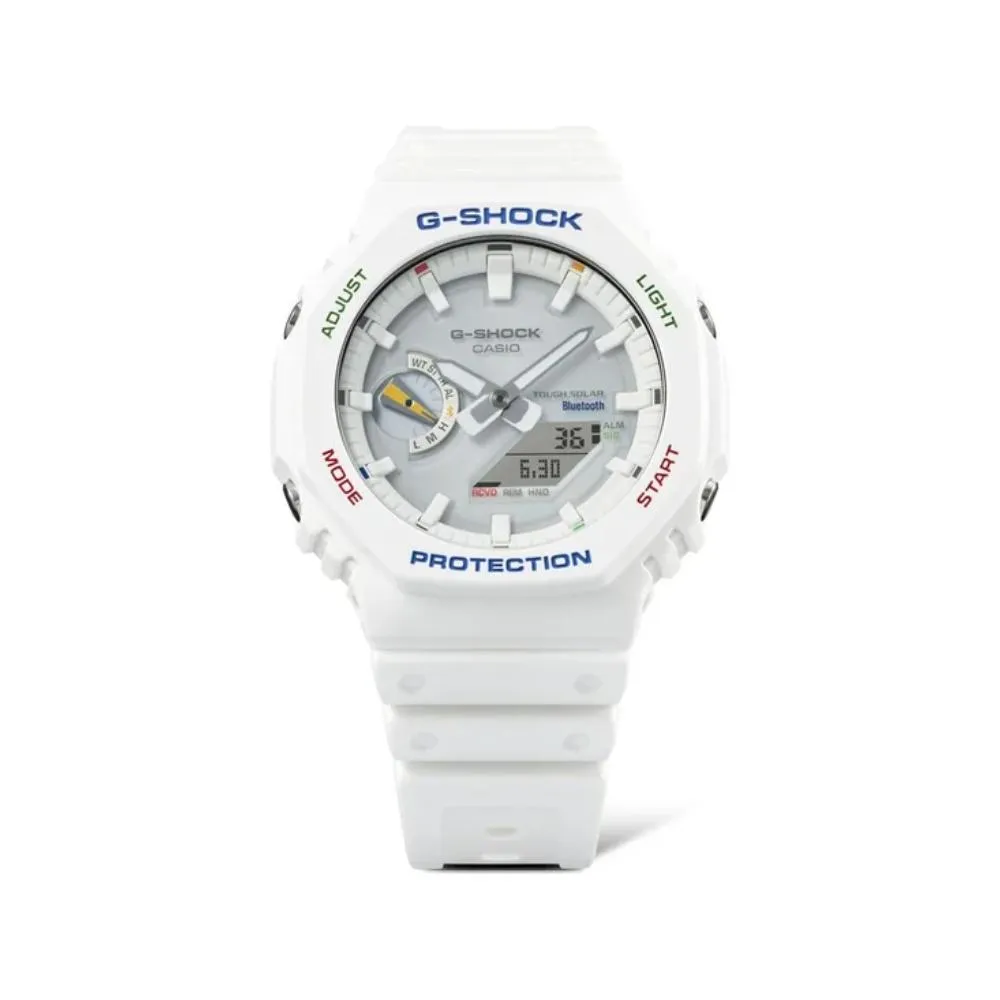   G-Shock Analog-Digital White Resin Strap Men's Watch GA-B2100FC-7ADR