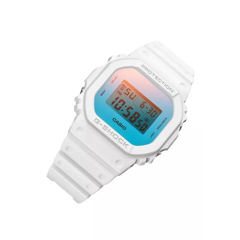  G-Shock Beach Time White Band Digital Men's Watch DW-5600TL-7DR-P