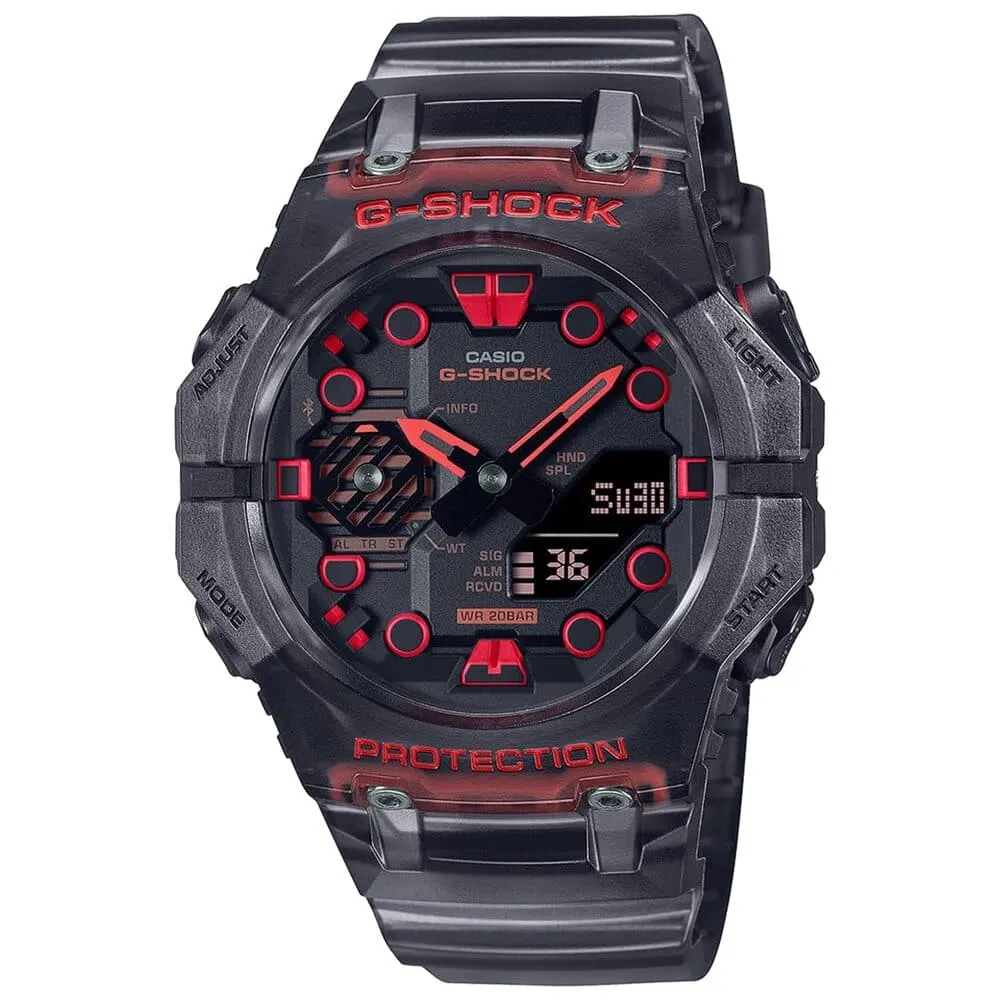 Casio G-Shock Black Analog Digital Resin Strap Watch For Men GA-B001G-1ADR 