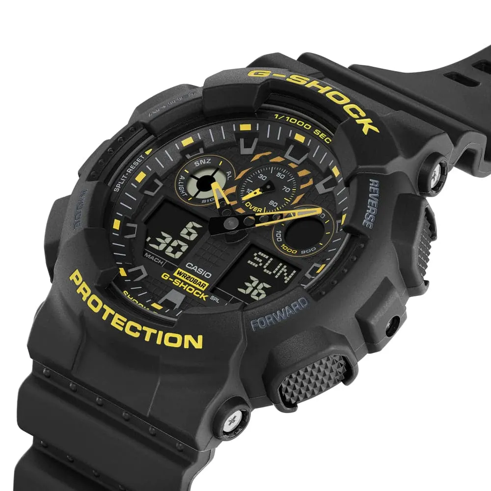   G-Shock Black Dial Resin Strap Men Watch GA-100CY-1ADR