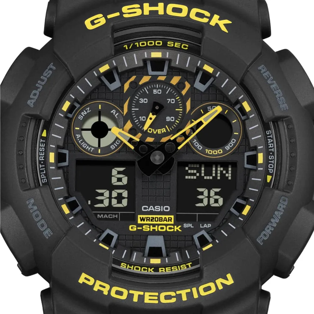   G-Shock Black Dial Resin Strap Men Watch GA-100CY-1ADR