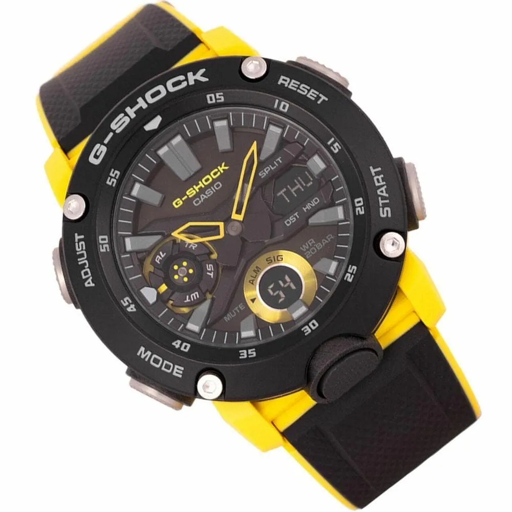   G-Shock Black Dial Resin Strap Men Watch GA-2000-1A9DR-P