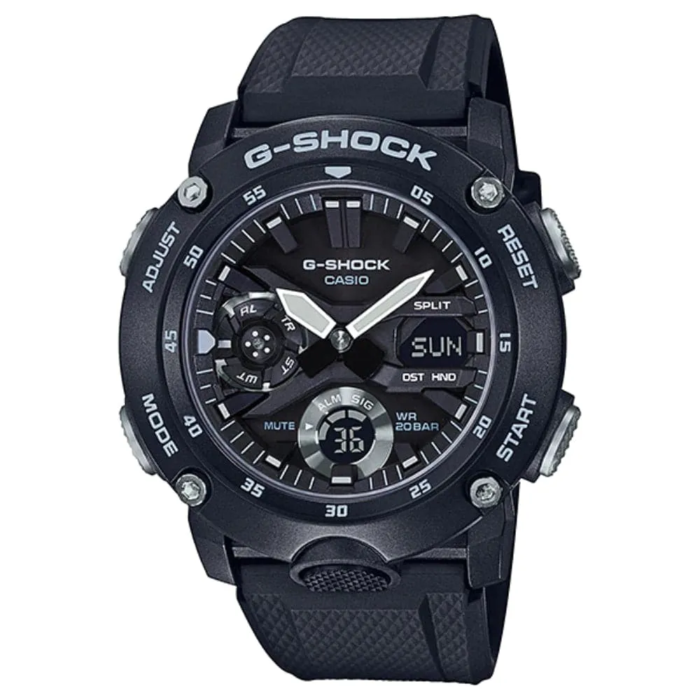 Casio G-Shock Black Dial Resin Strap Men Watch GA-2000S-1ADR-P 