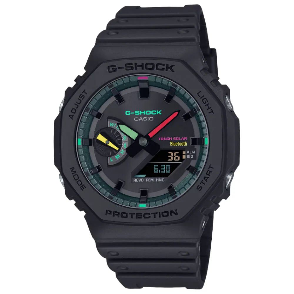 Casio G-Shock Black Matte Resin Strap Men Watch GA-B2100MF-1ADR 