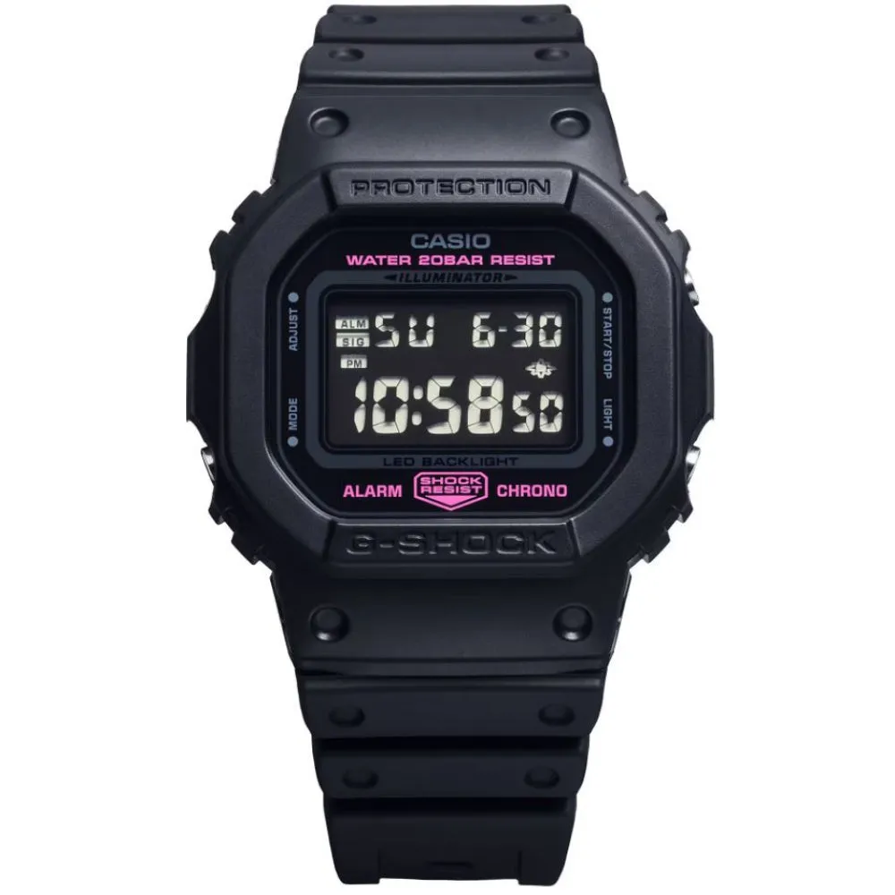   G-Shock Black Resin Strap Men Watch DW-5600PK-1DR-P