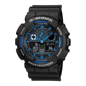 Casio G-Shock Black Resin Strap Men Watch GA-100-1A2DR-P 