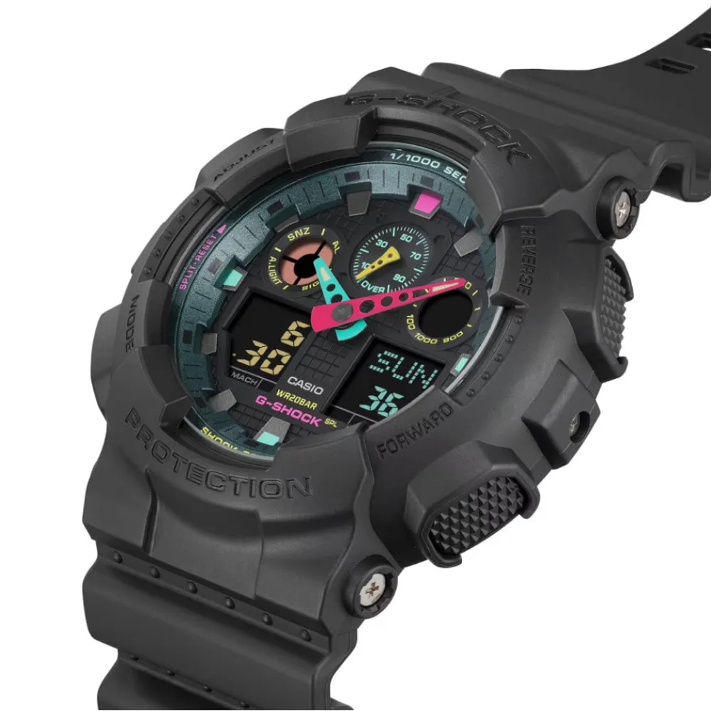   G-Shock Black Resin Strap Men Watch GA-100MF-1ADR