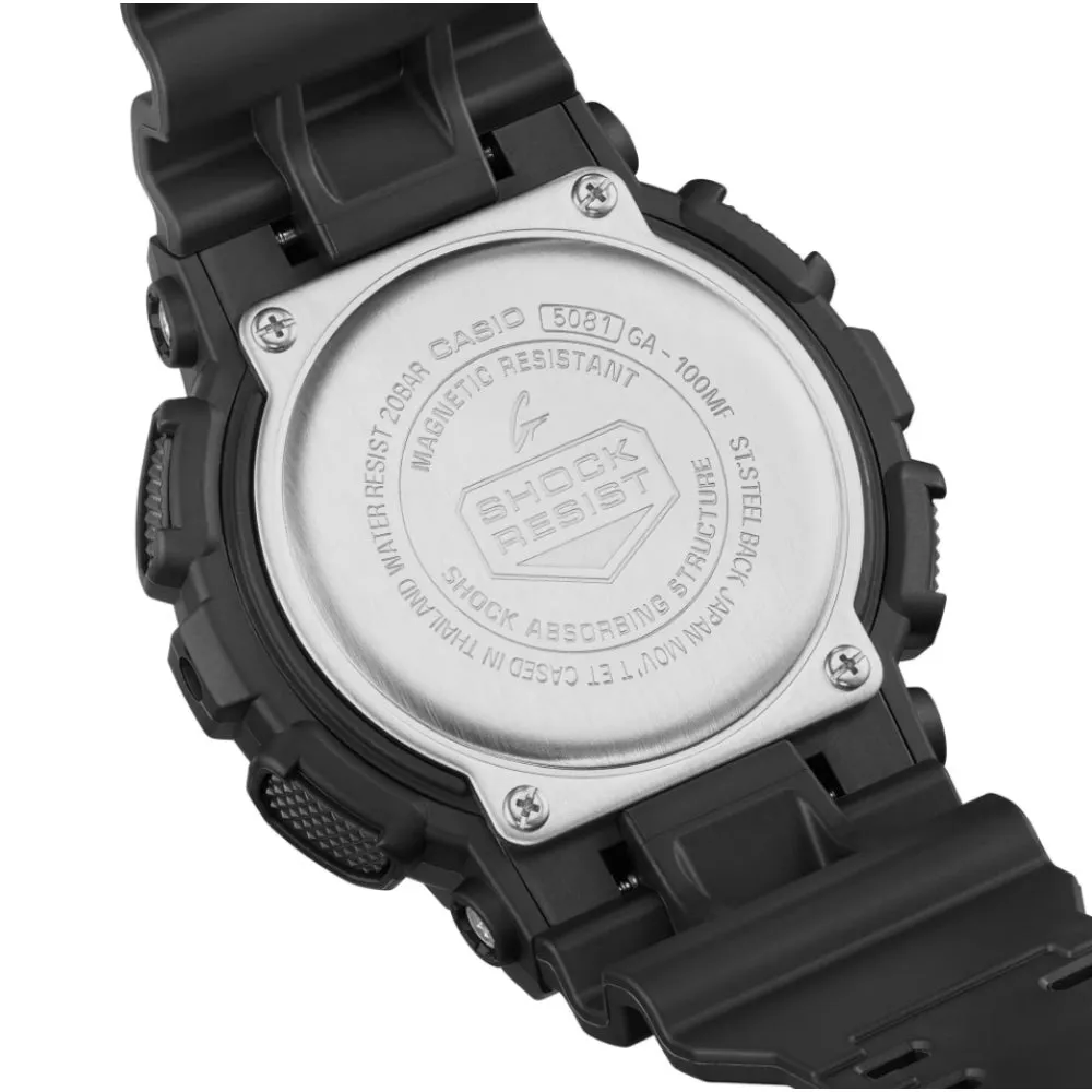   G-Shock Black Resin Strap Men Watch GA-100MF-1ADR