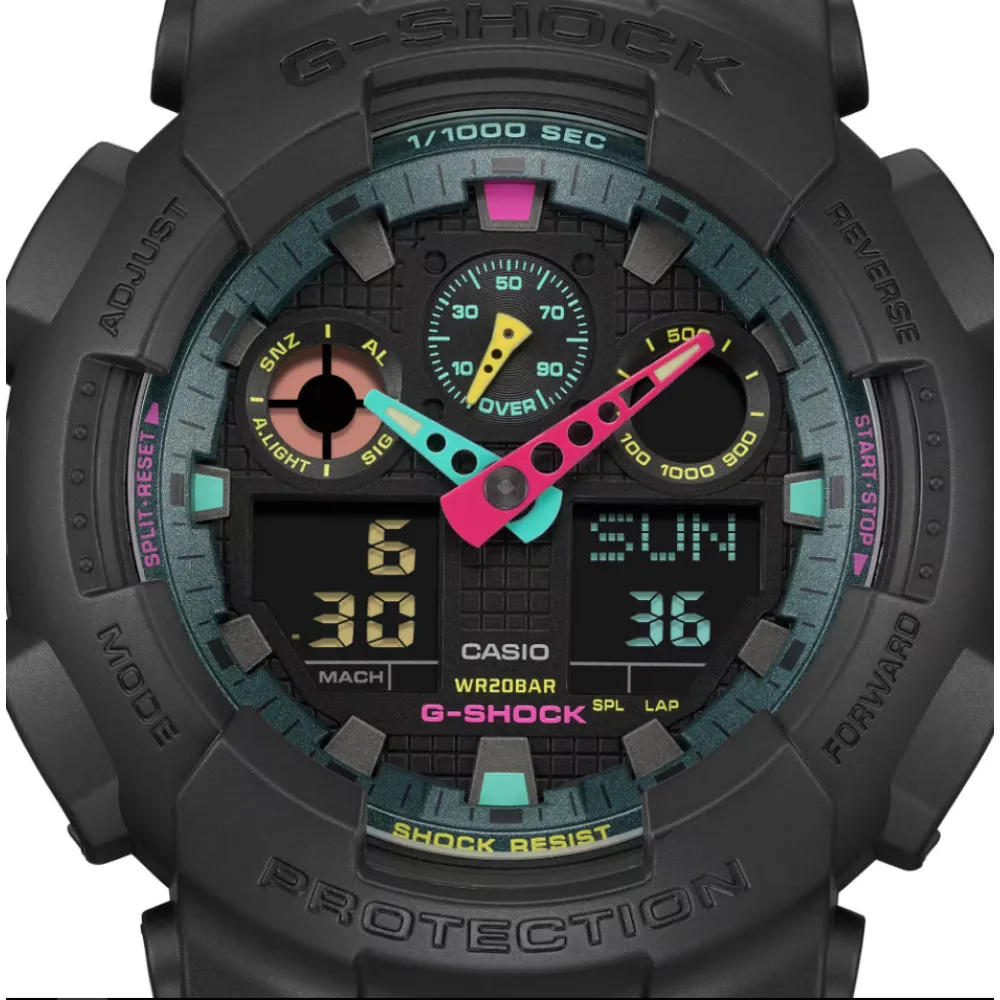   G-Shock Black Resin Strap Men Watch GA-100MF-1ADR