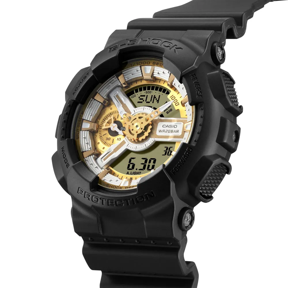   G-Shock Black Resin Strap Men Watch GA-110CD-1A9DR-P
