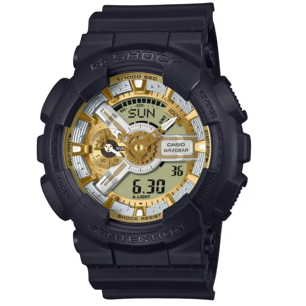 Casio G-Shock Black Resin Strap Men Watch GA-110CD-1A9DR 