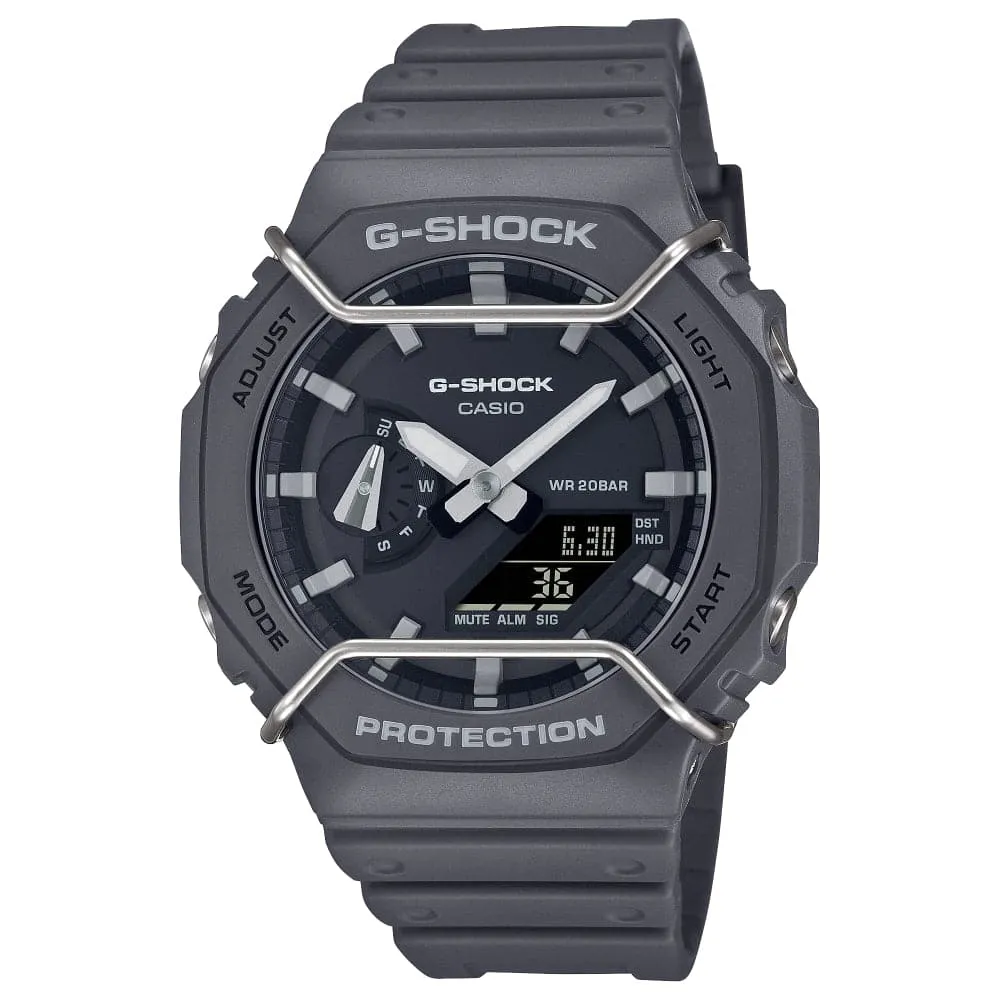 Casio G-Shock Black Resin Strap Men Watch GA-2100PTS-8ADR-P 