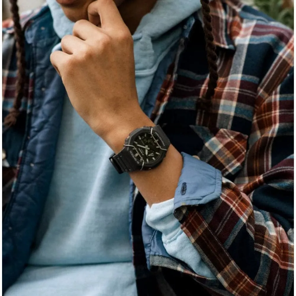   G-Shock Black Resin Strap Men Watch GA-2100PTS-8ADR-P