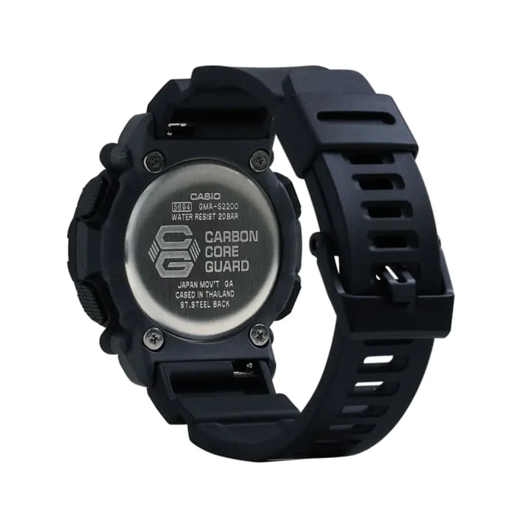   G-Shock Black Resin Strap Men Watch GMA-S2200-1ADR-P