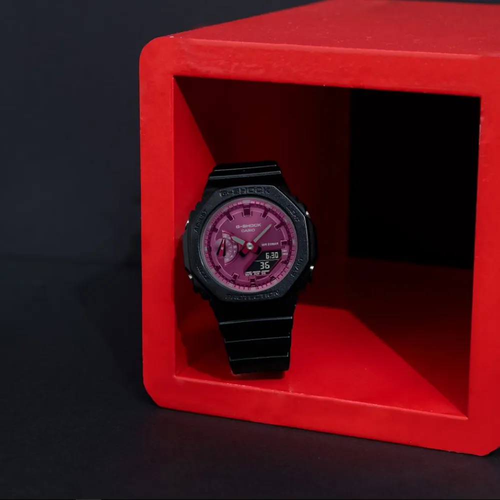   G-Shock Black Resin Strap Women Watch GMA-S2100RB-1ADR-P