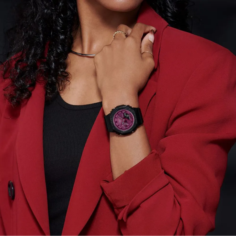   G-Shock Black Resin Strap Women Watch GMA-S2100RB-1ADR-P