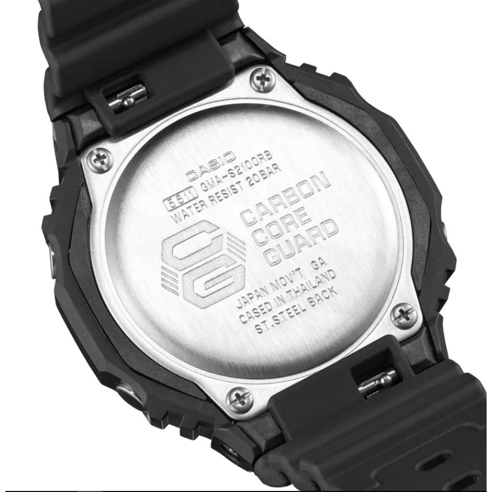   G-Shock Black Resin Strap Women Watch GMA-S2100RB-1ADR-P