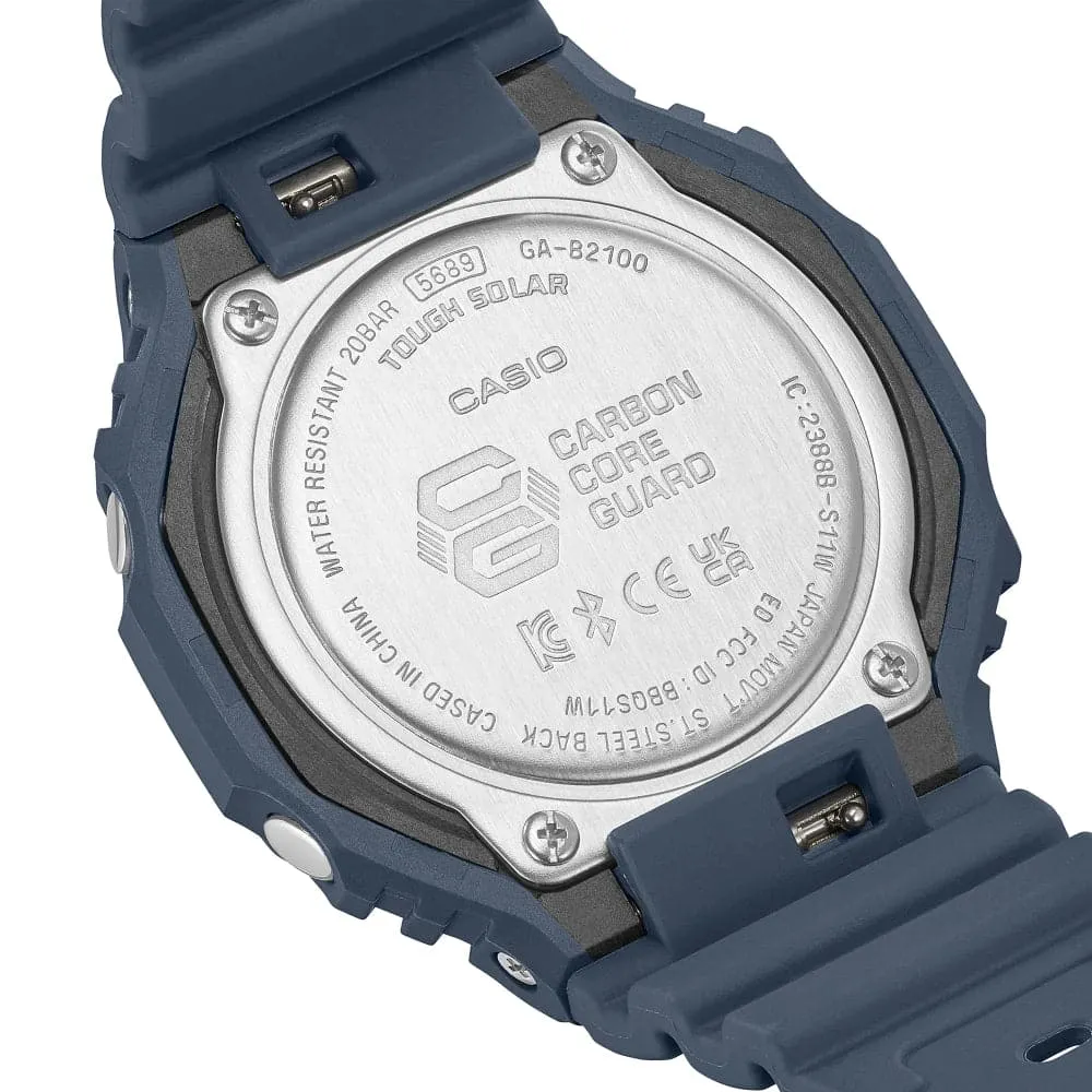   G-Shock Blue Resin Strap Men Watch GA-B2100-2ADR