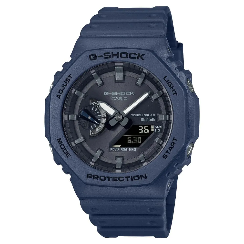 Casio G-Shock Blue Resin Strap Men Watch GA-B2100-2ADR 