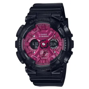 Casio G-Shock Chronograph Black Resin Strap Women Watch GMA-S120RB-1ADR-P 