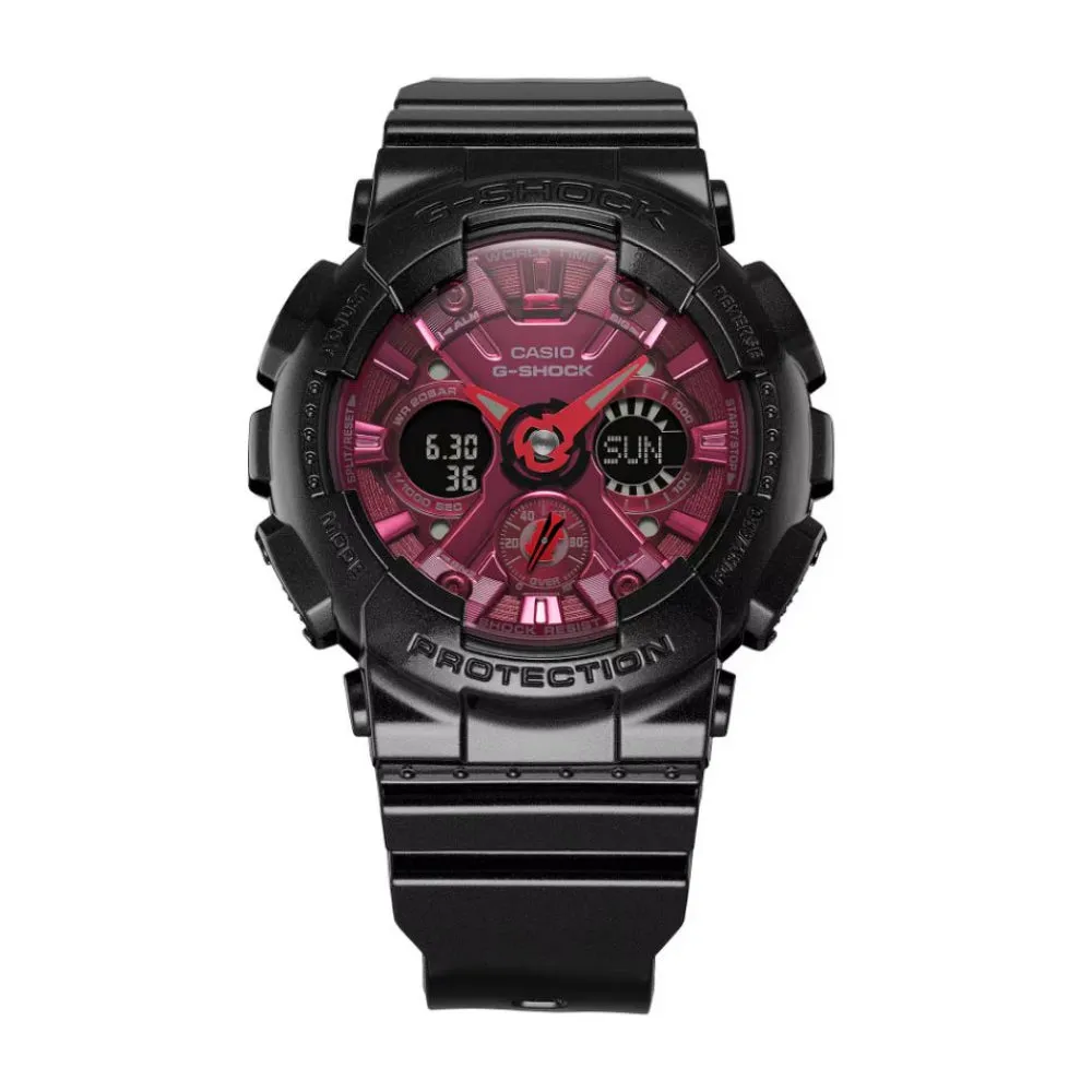   G-Shock Chronograph Black Resin Strap Women Watch GMA-S120RB-1ADR-P