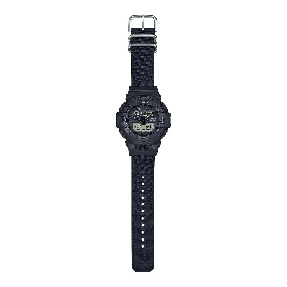   G-Shock Digital Analog Black Resin Strap Shock Resistant Unisex Watch GA-700BCE-1ADR