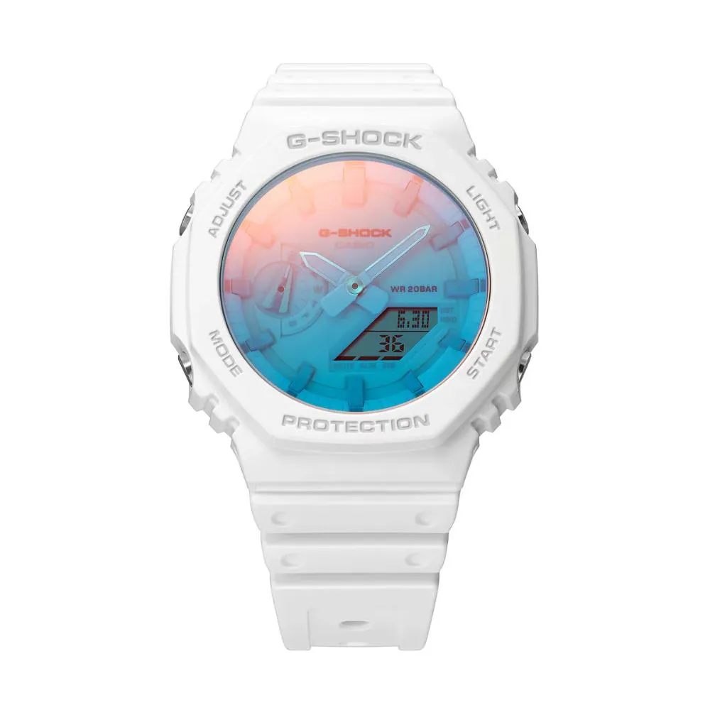   G-Shock Digital Analog White Resin Strap GA-2100TL-7ADR-P