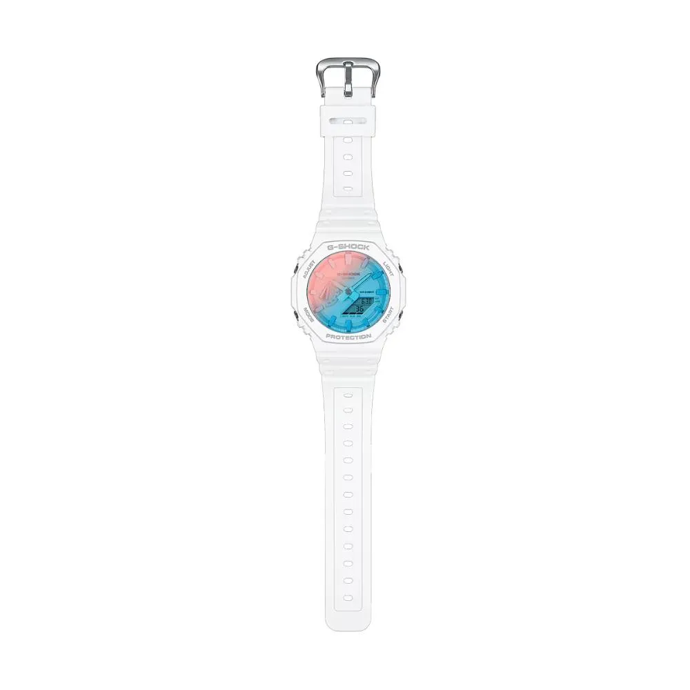   G-Shock Digital Analog White Resin Strap GA-2100TL-7ADR-P