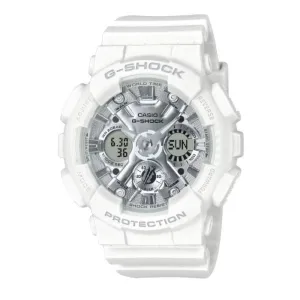 Casio G-Shock Digital Analog White Resin Strap Shock Resistant Unisex Watch GMA-S120VA-7ADR-P 