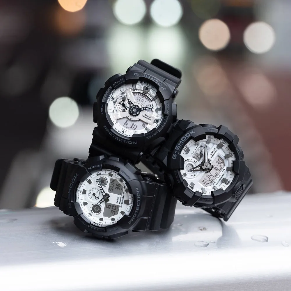   G-Shock Digital-Analogue Black Resin Strap Men Watch GA-100WD & GA-110WD Series