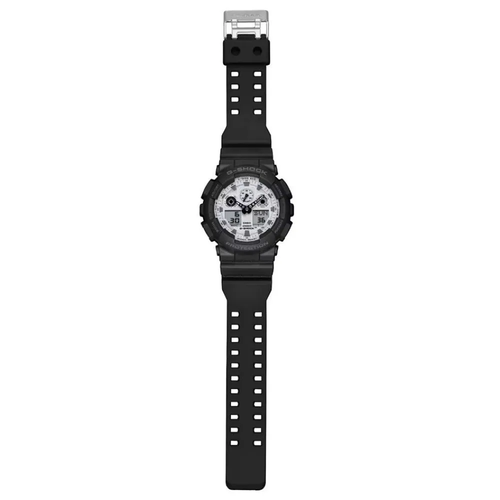   G-Shock Digital-Analogue Black Resin Strap Men Watch GA-100WD & GA-110WD Series