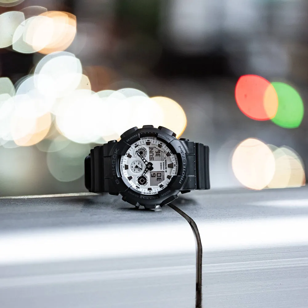   G-Shock Digital-Analogue Black Resin Strap Men Watch GA-100WD & GA-110WD Series