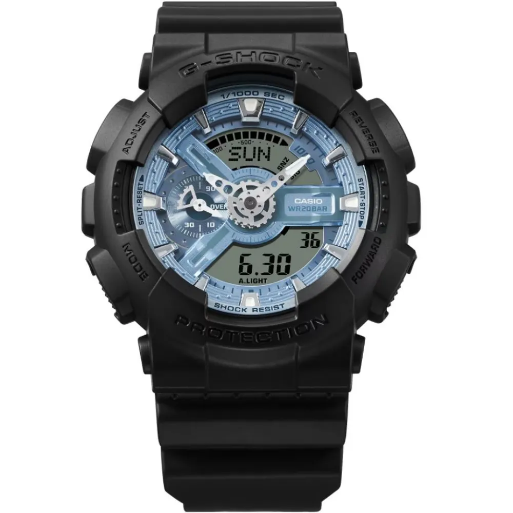   G-Shock Digital-Analogue Black Resin Strap Men Watch GA-110CD-1A2DR