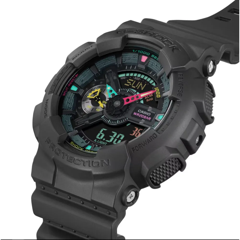   G-Shock Digital-Analogue Black Resin Strap Men Watch GA-110MF-1ADR