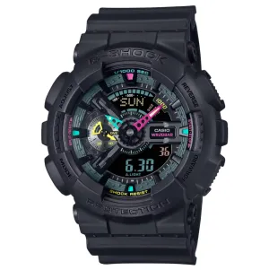 Casio G-Shock Digital-Analogue Black Resin Strap Men Watch GA-110MF-1ADR 