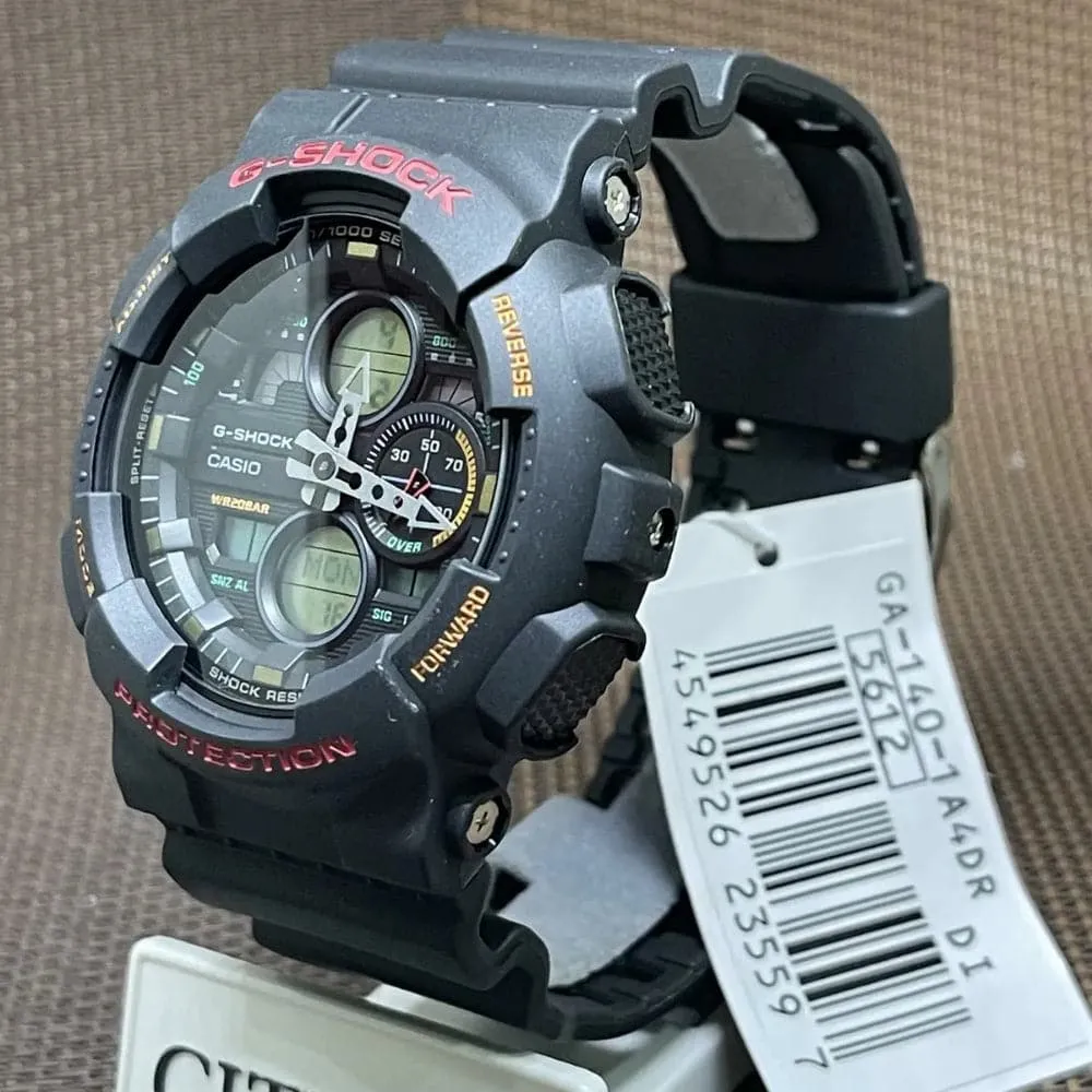   G-Shock Digital-Analogue Black Resin Strap Men Watch GA-140-1A4DR-P