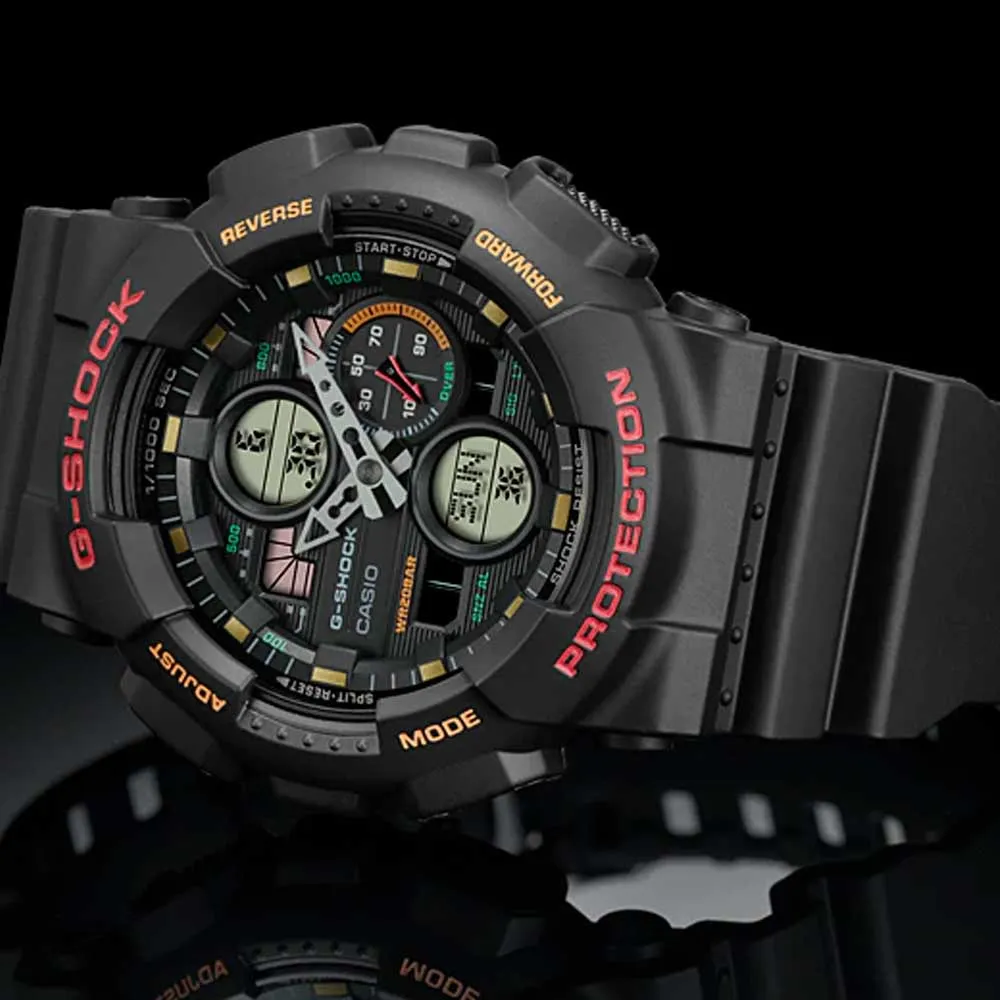   G-Shock Digital-Analogue Black Resin Strap Men Watch GA-140-1A4DR-P