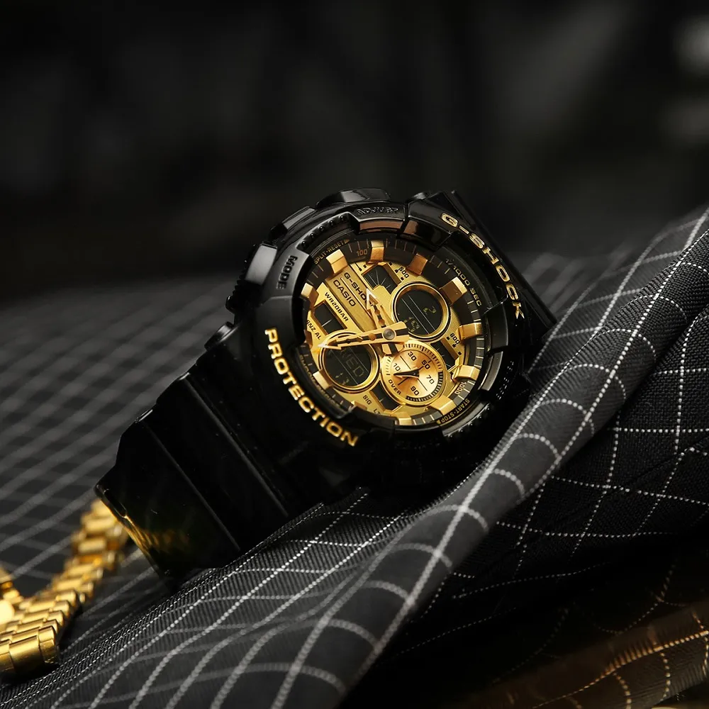   G-Shock Digital-Analogue Black Resin Strap Men Watch GA-140GB-1A1DR-P