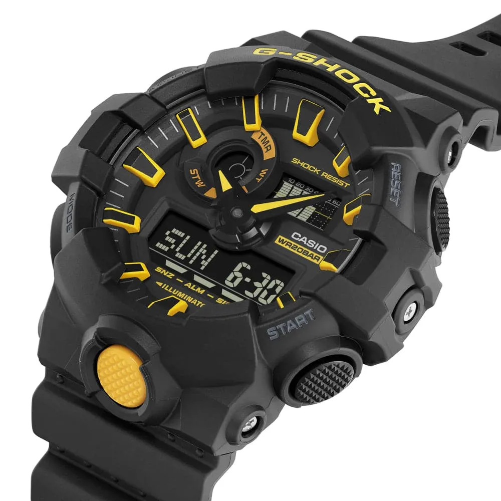   G-Shock Digital-Analogue Black Resin Strap Men Watch GA-700CY-1ADR