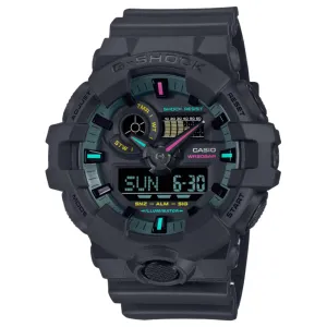 Casio G-Shock Digital-Analogue Black Resin Strap Men Watch GA-700MF-1ADR 