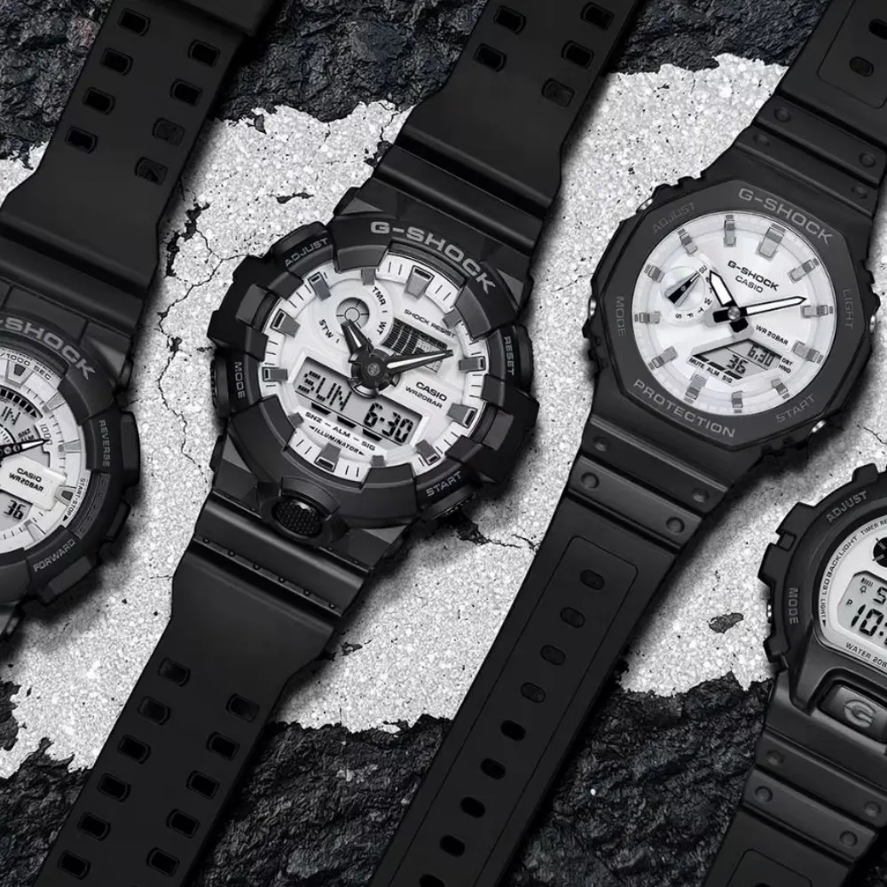   G-Shock Digital-Analogue Black Resin Strap Men Watch GA-700WD-1ADR