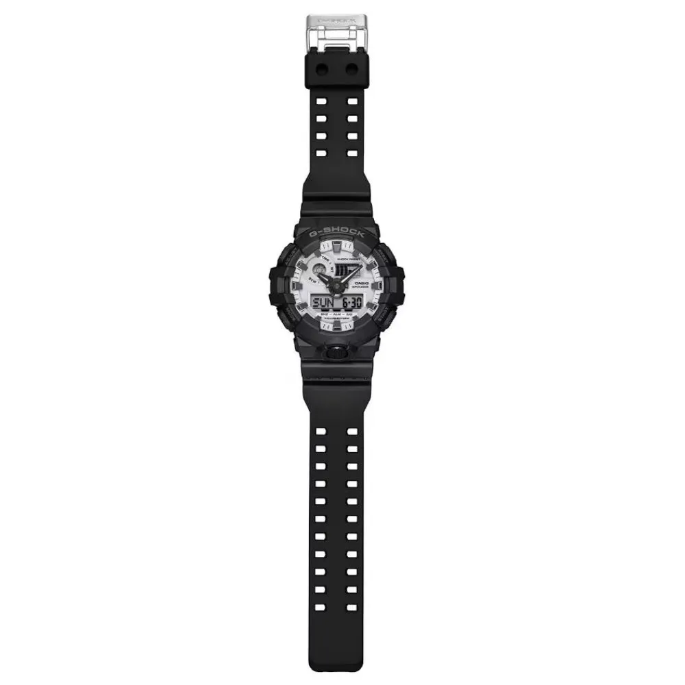   G-Shock Digital-Analogue Black Resin Strap Men Watch GA-700WD-1ADR