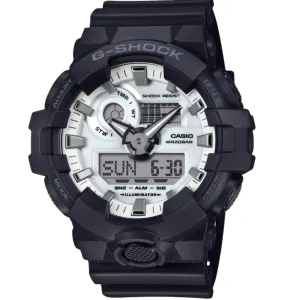 Casio G-Shock Digital-Analogue Black Resin Strap Men Watch GA-700WD-1ADR 