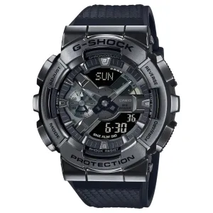 Casio G-Shock Digital-Analogue Black Resin Strap Men Watch GM-110BB-1ADR 