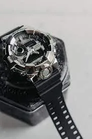   G-Shock Digital-Analogue Black Resin Strap Men Watch GM-700-1ADR