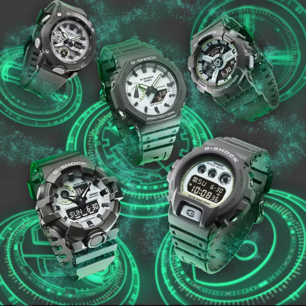   G-Shock Digital-Analogue Gray Resin Strap Men Watch GA-110HD-8ADR