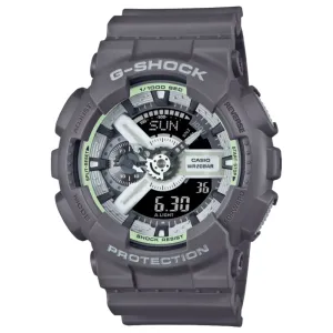 Casio G-Shock Digital-Analogue Gray Resin Strap Men Watch GA-110HD-8ADR 