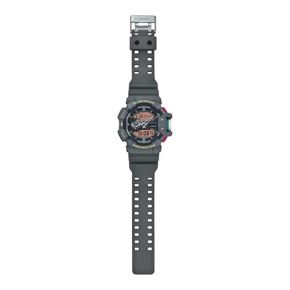   G-Shock Digital-Analogue Gray Resin Strap Men Watch GA-400PC-8ADR
