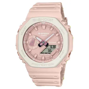 Casio G-Shock Digital-Analogue Pink Resin Strap Women Watch GA-2110SL-4A7DR-P 